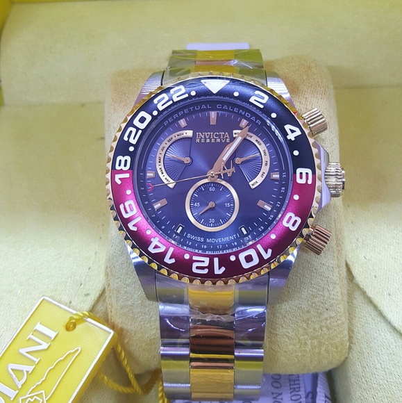 FIRM PRICE-NWOT Invicta Swiss Reserve Perpetual CALENDA( WATCH ONLY) - Picture 10 of 12